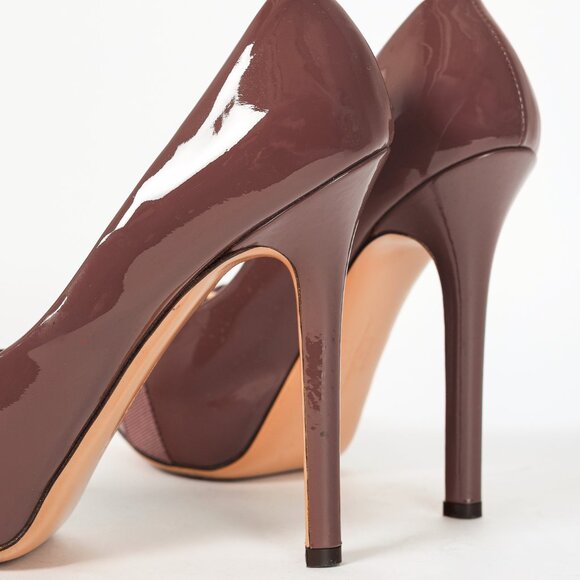 Salvatore Ferragamo Trilly Purple Patent Leather Vara-Bow Platform Pumps - Picture 7 of 9